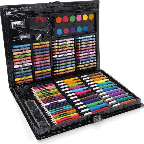 Artworx Drawing Set: 118-Piece Kids Art Kit for Ages 6-12 - Perfect Gift for Boys and Girls